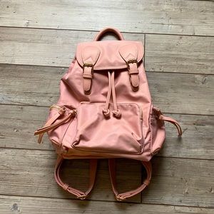 Pink backpack purse